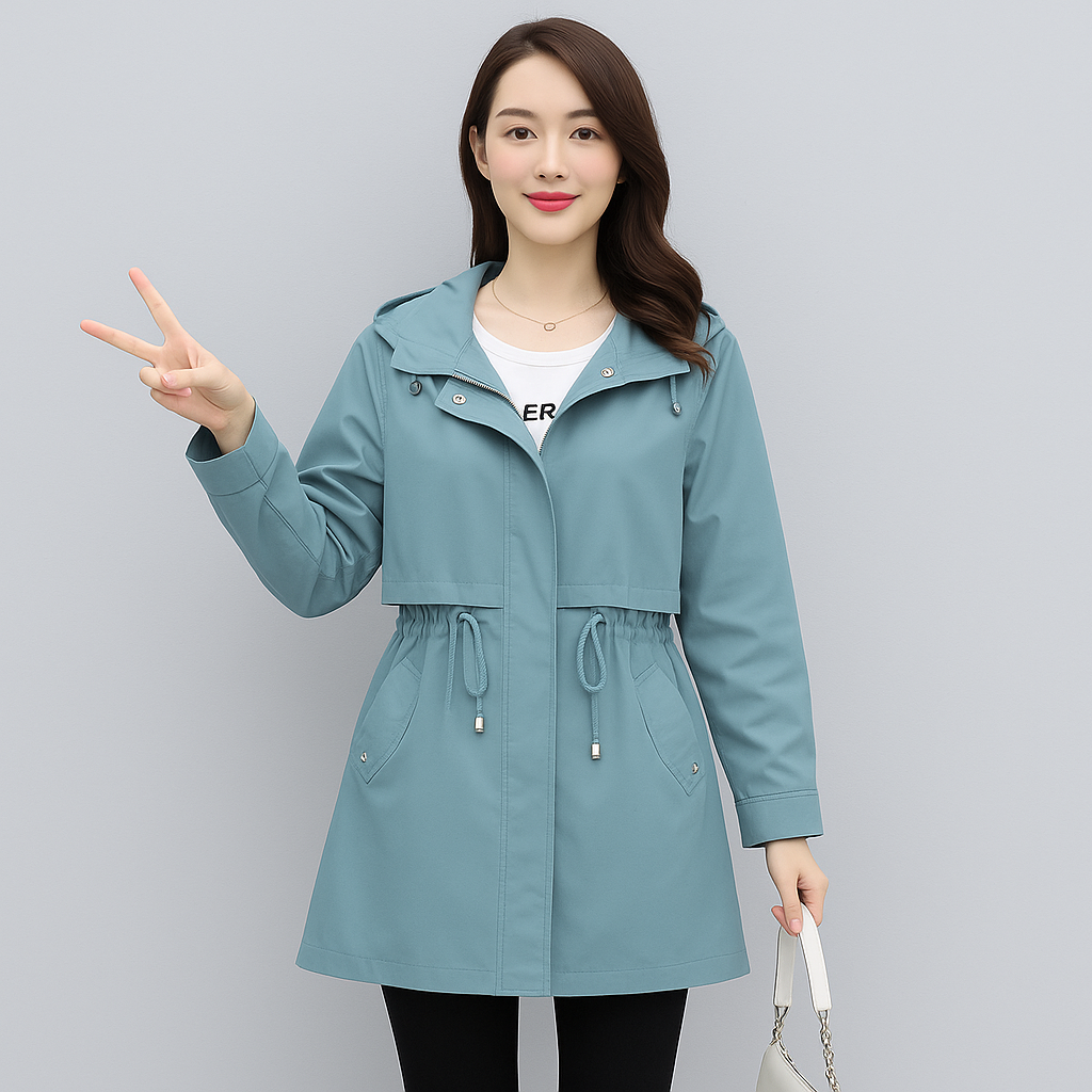 Savanna | Elegante gabardina con capucha