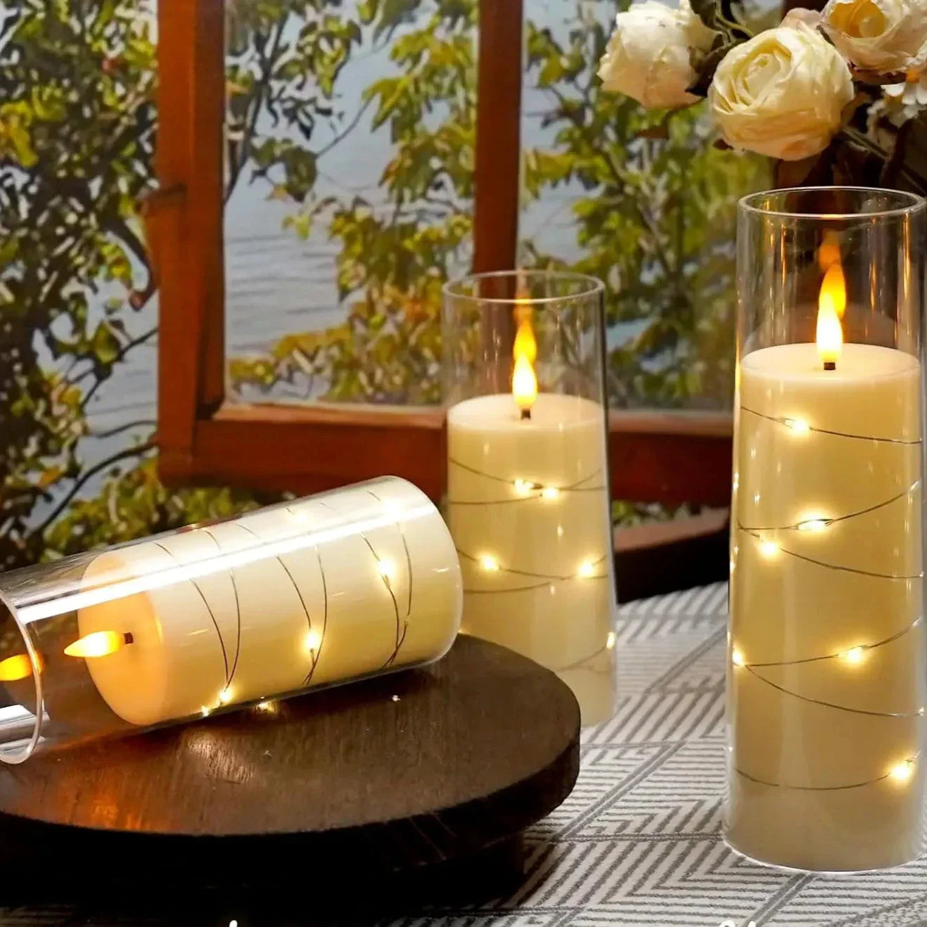 LED flammenlos elektronische Teelichter batteriebetrieben