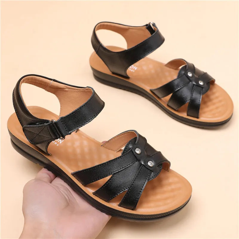 Tina Sommer Sandalen mit Niedrigem Absatz für Damen – Komfort und Stil