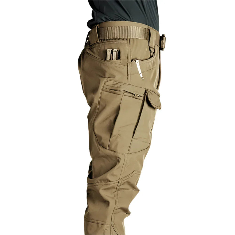 Lukas – Pantalon cargo en polaire pour homme avec jambe droite