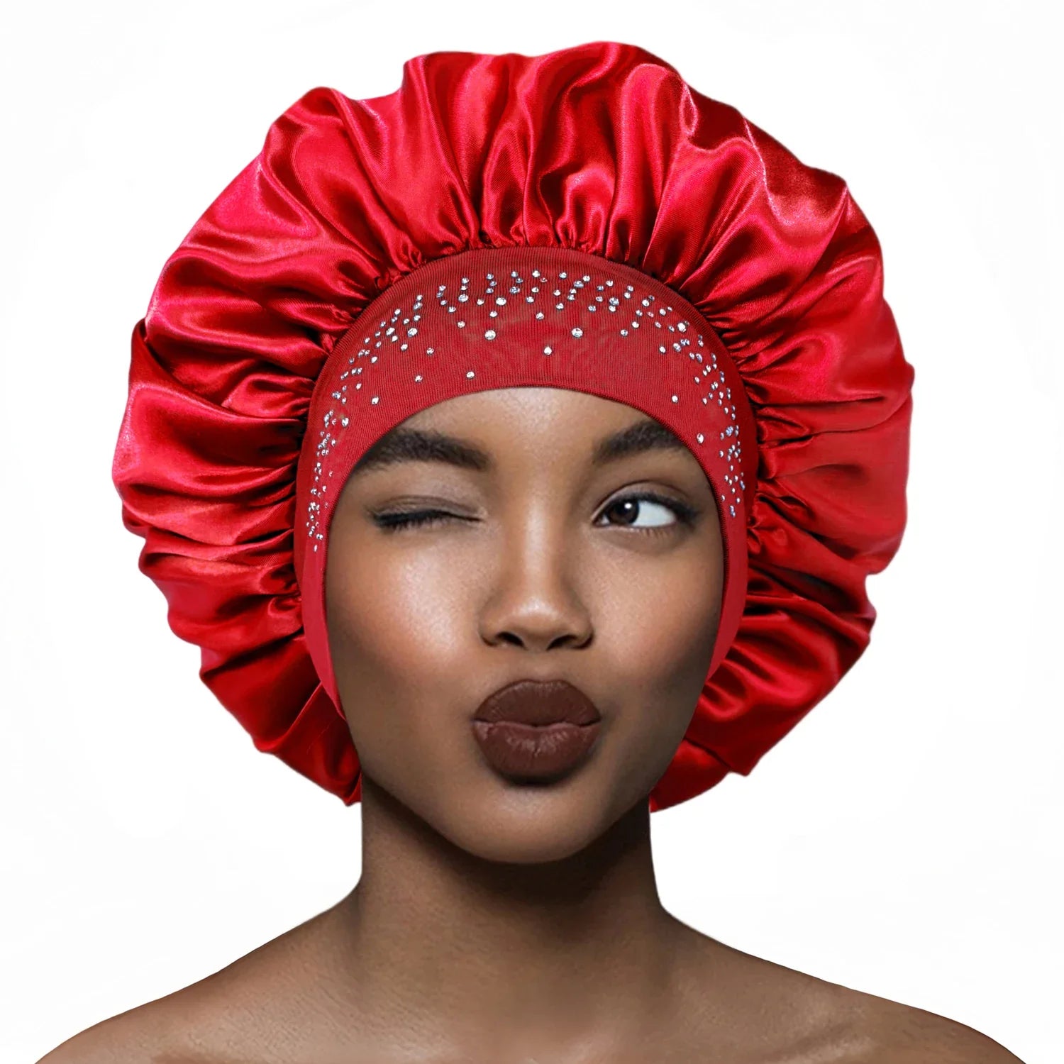 Aghi da cucito in raso con strass Luxus