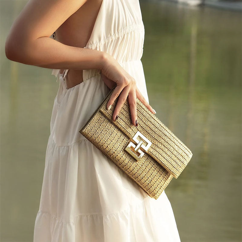 Robin – elegante bolso de mano tipo clutch rectangular