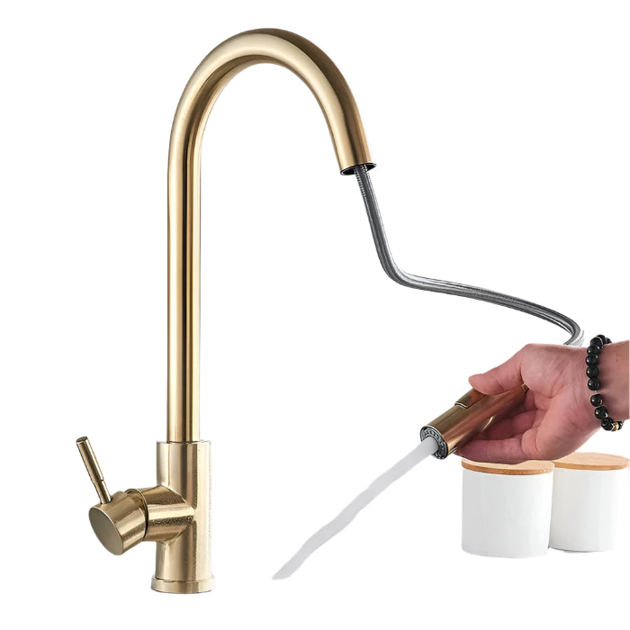 ArcSpout - Moderne Küchenarmatur mit ausziehbarem Sprühkopf