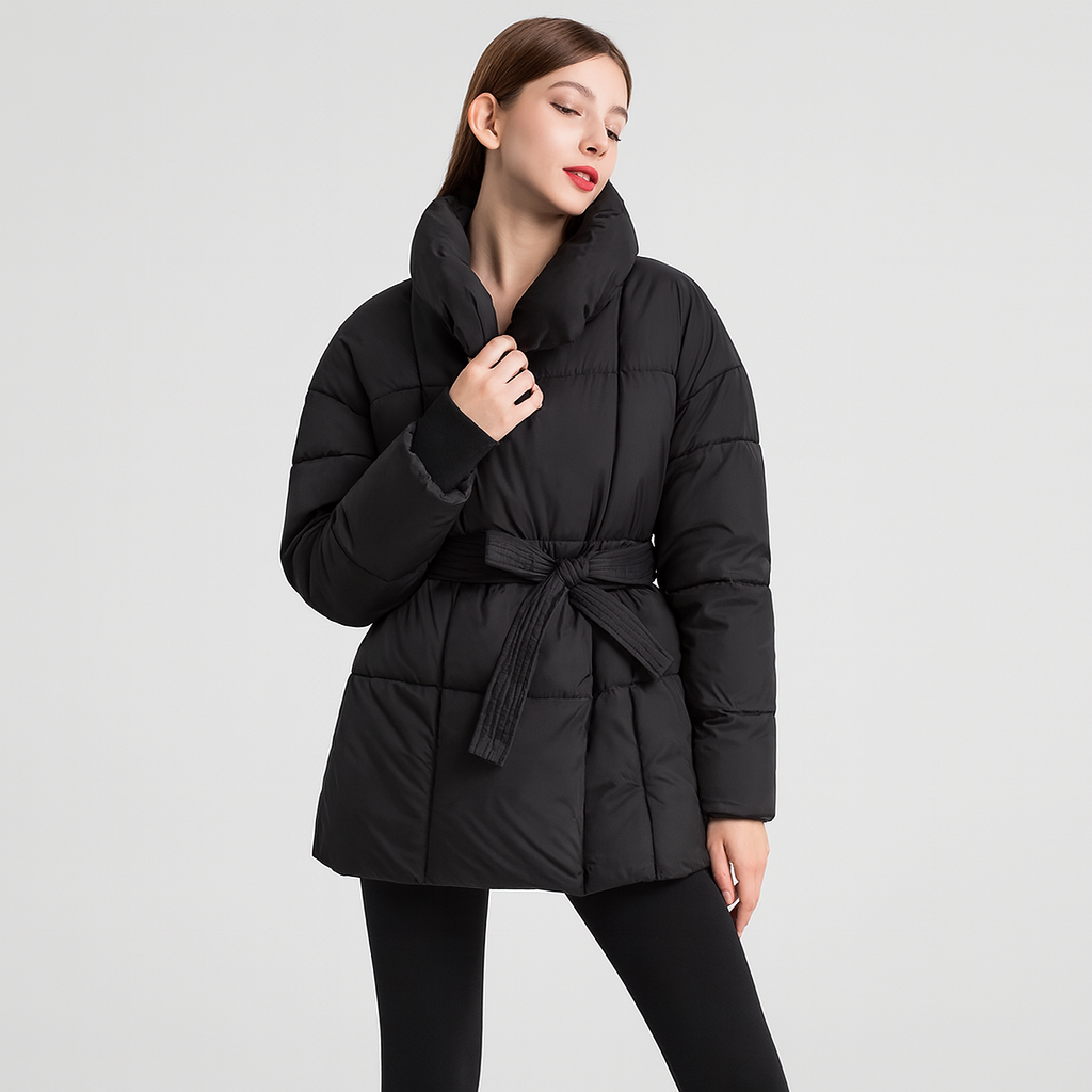 Scarlet | Gesteppter Wickelmantel