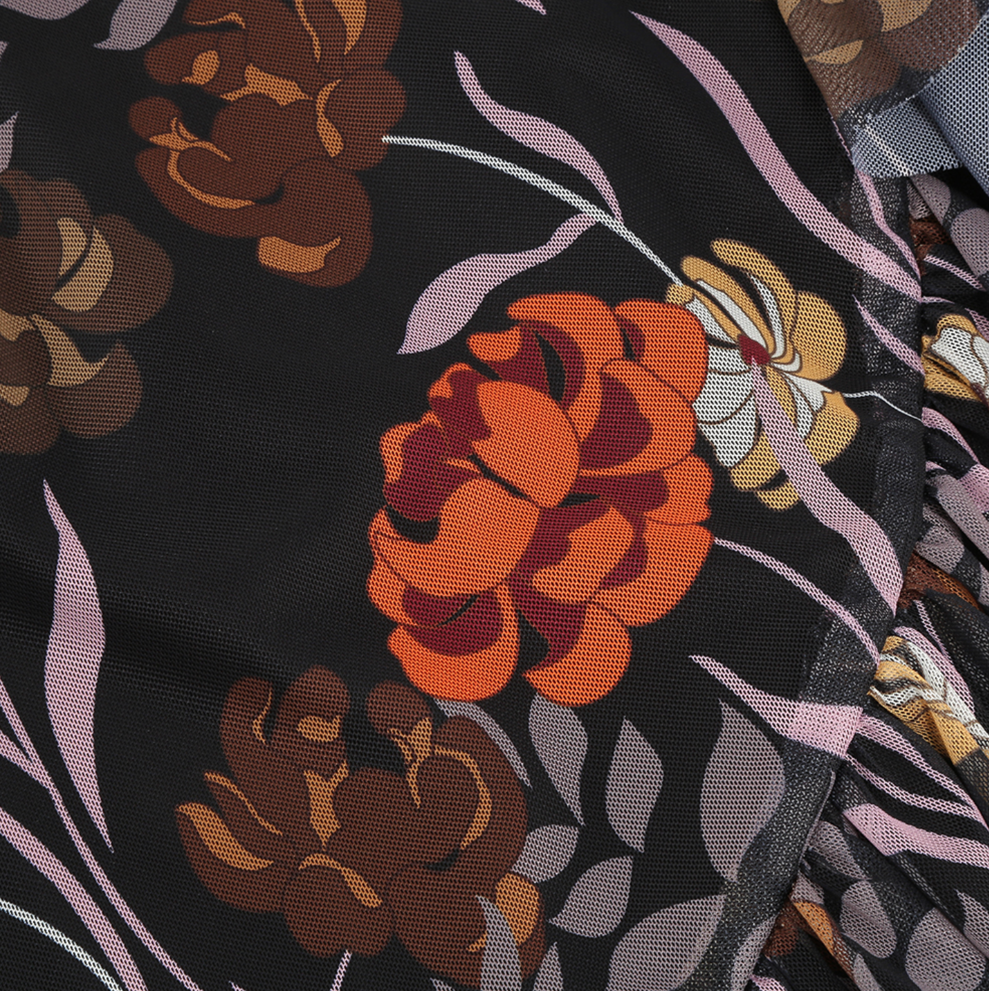 Misha - vestito floreale con scollo a cuore in stile corsetto