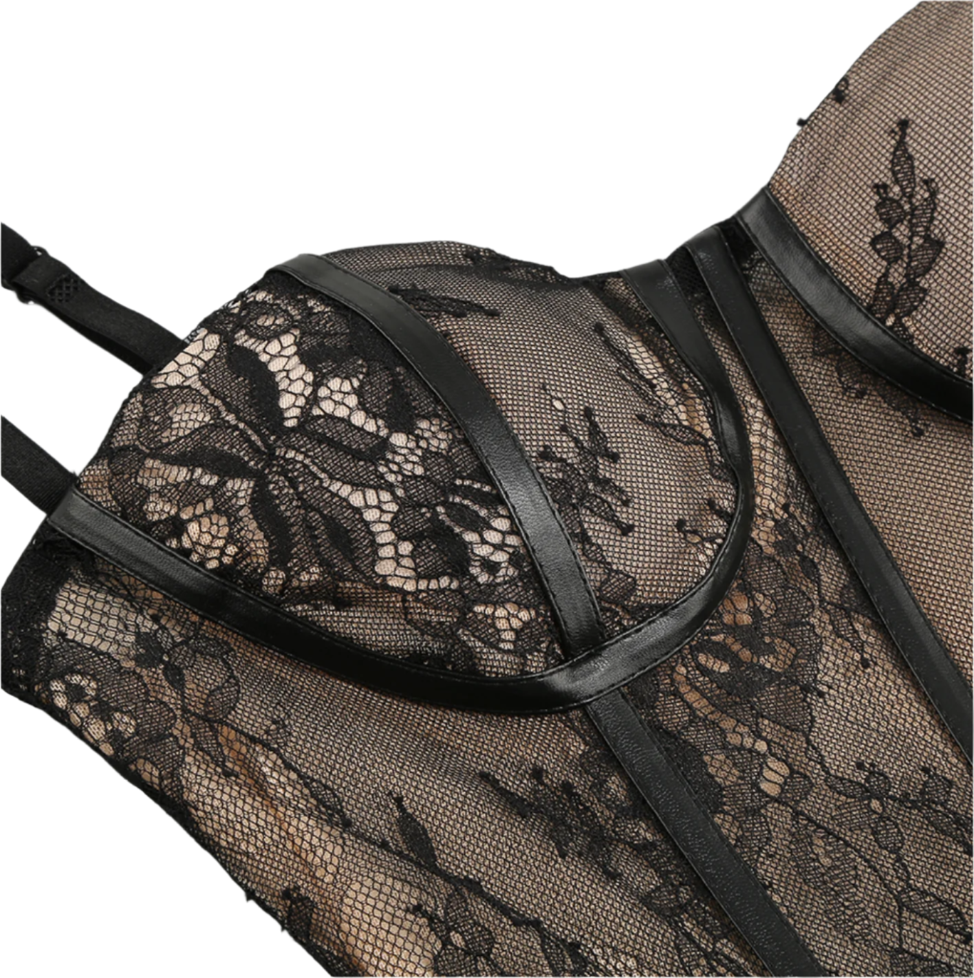 Misha - vestito floreale con scollo a cuore in stile corsetto