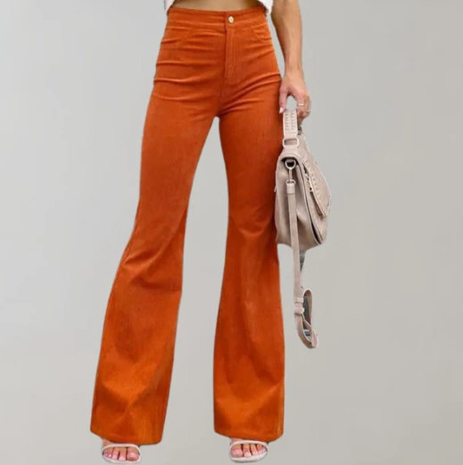 Stella – Elegante bukser med høj talje og vide ben