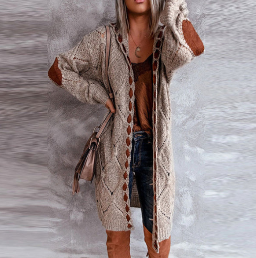 Cardigan elegante e accogliente in maglia