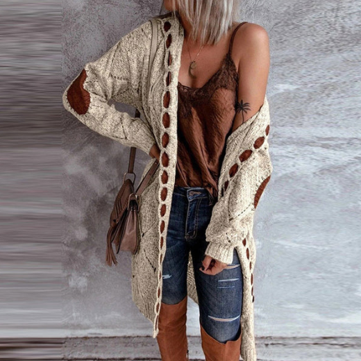 Cardigan elegante e accogliente in maglia