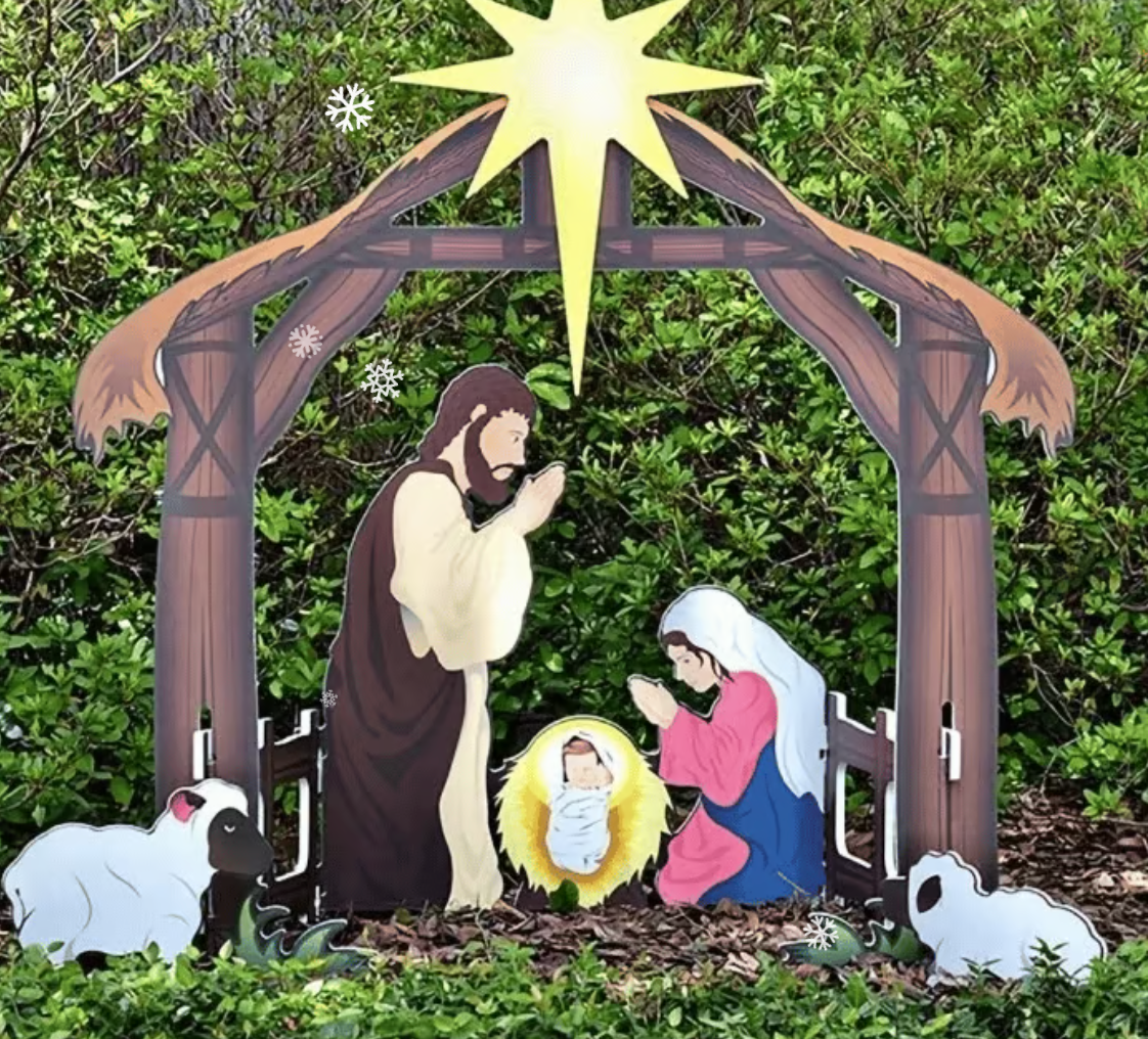 Panneau de crèche de Noël Jesus