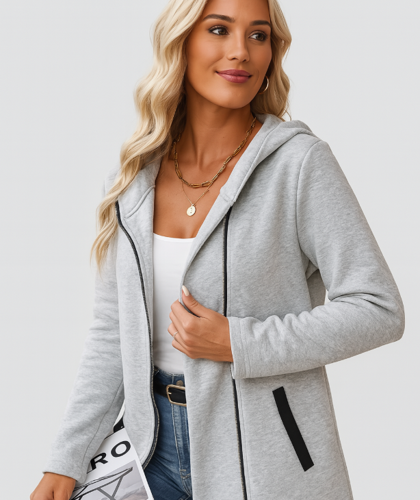 Kuscheliger Alltags-Hoodie-Mantel – Bequem & Vielseitig kombinierbar
