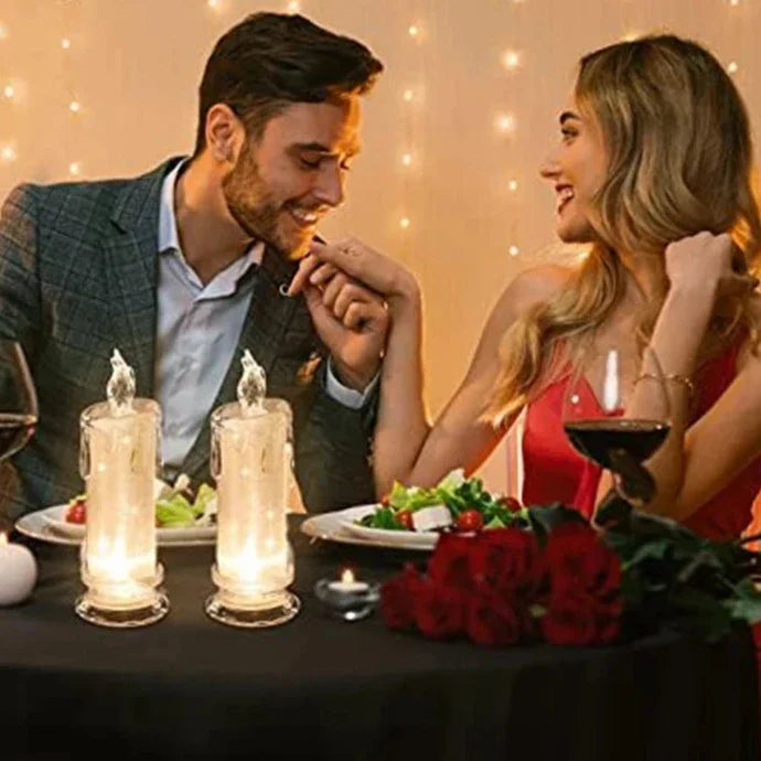 4 unidades de luces LED sin llama