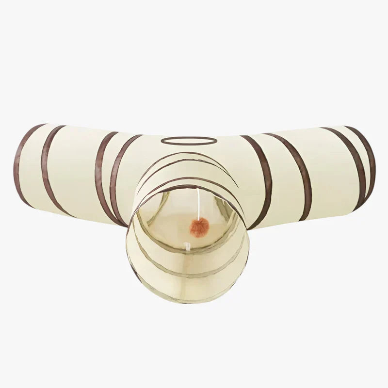 WhiskTrail – Zusammenklappbarer Katzentunnel mit mehreren Bahnen und Durchblicköffnungen