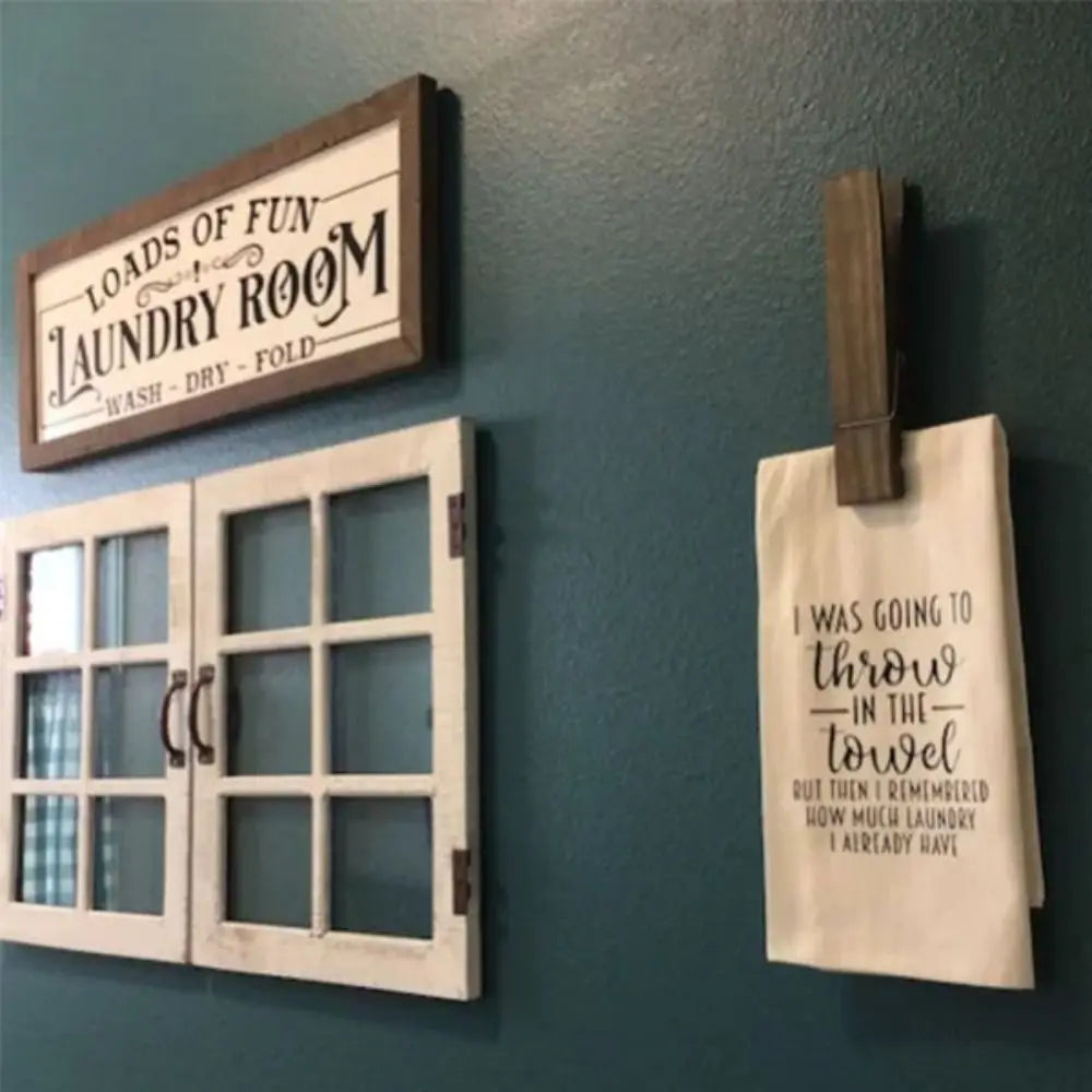 GripClasp Handtuchhalter aus Holz mit Wäscheklammern