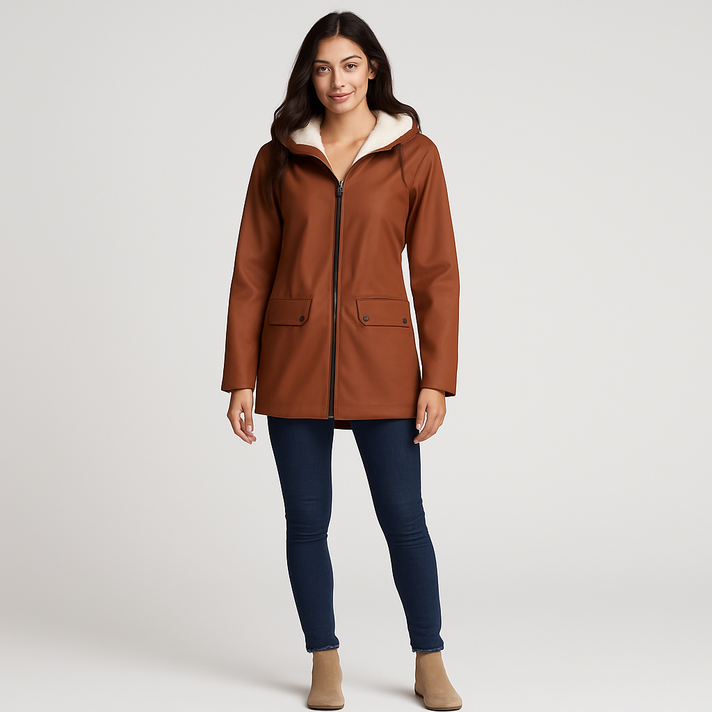 Shania | Wasserdichter Winter-Trenchcoat mit Kapuze