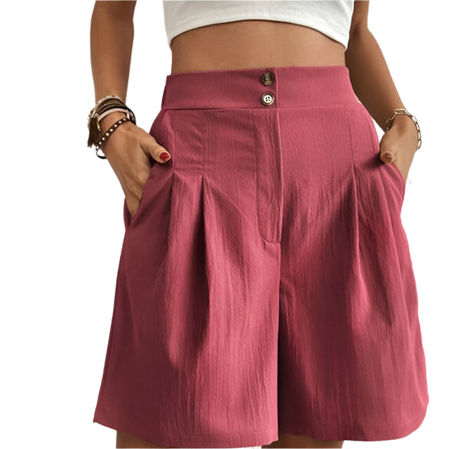 Annelise - Shorts med to knapper