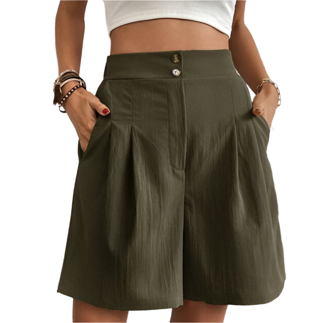 Annelise - Shorts med to knapper