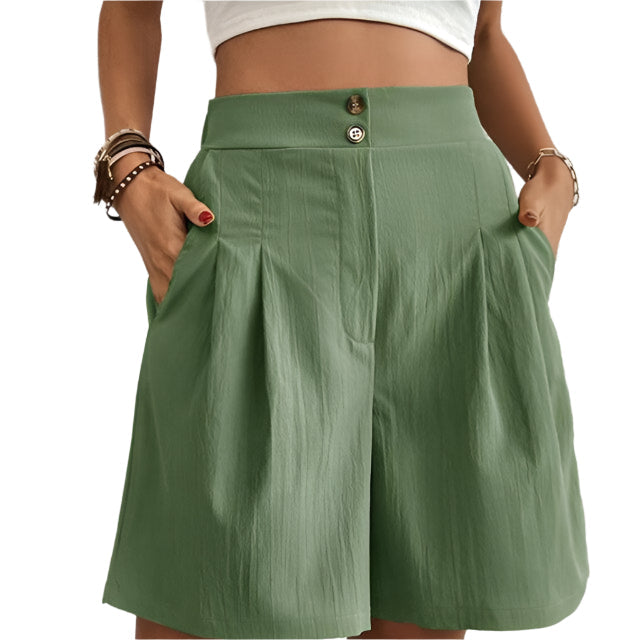 Annelise - Shorts med to knapper