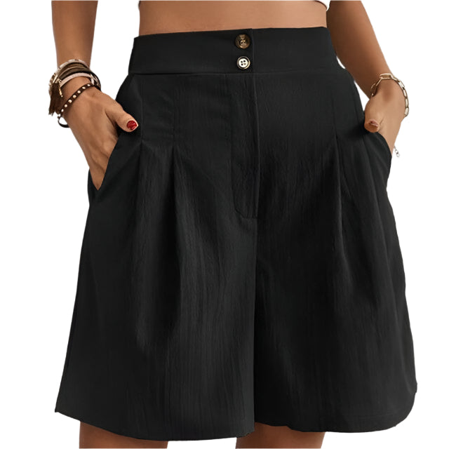 Annelise - Shorts med to knapper