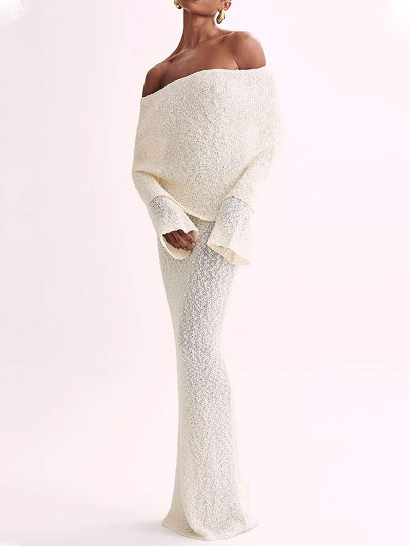 Sola - Langarm Bodycon Strandkleid