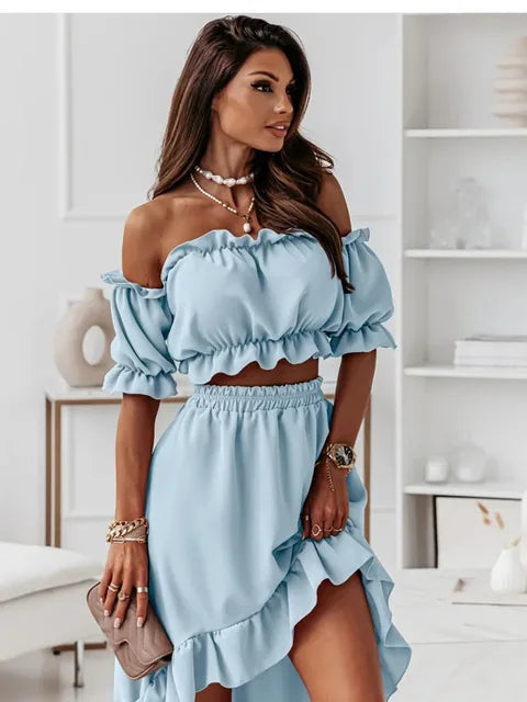Ava - Elegantes Rüschen-Outfit