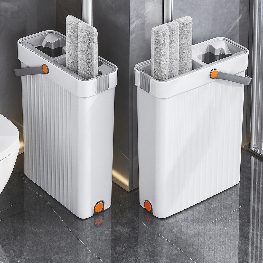 SwiftMop – Selbst-Wringende Flachmopp und Eimer Set