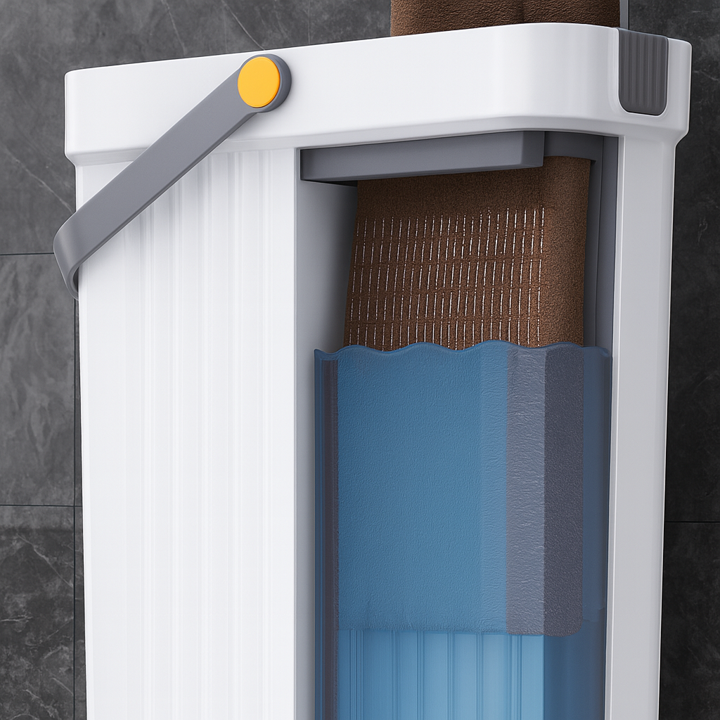 SwiftMop – Selbst-Wringende Flachmopp und Eimer Set