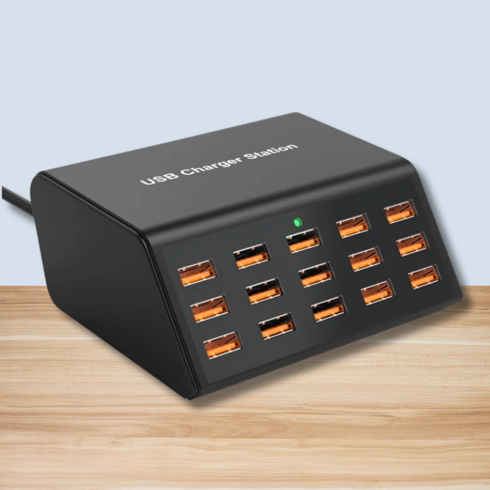 ChargeStream – 15-Port-Ladestation mit 100W Ausgang