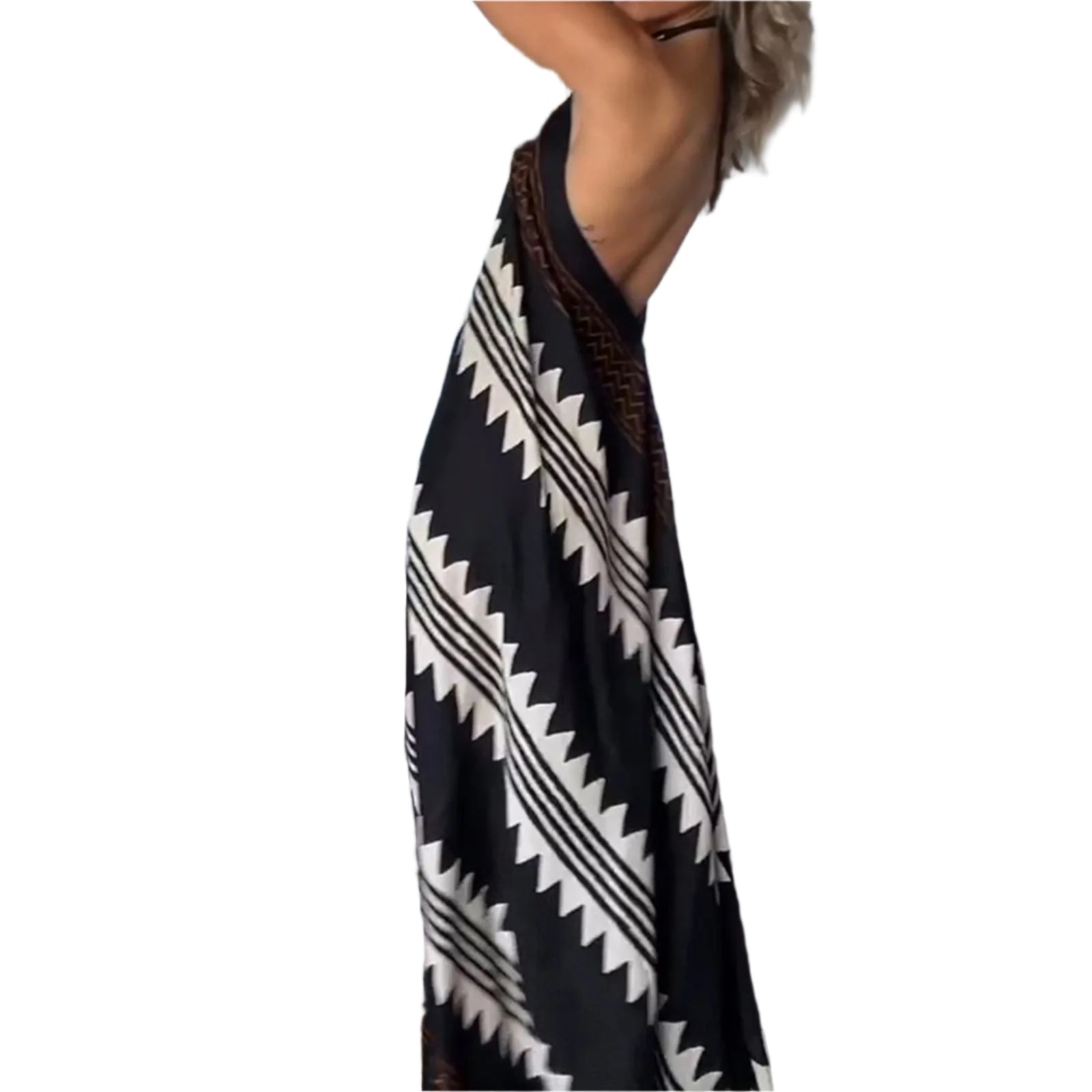 Laura - Damenkleid mit Halterneck-Ausschnitt und A-Linien-Schnitt