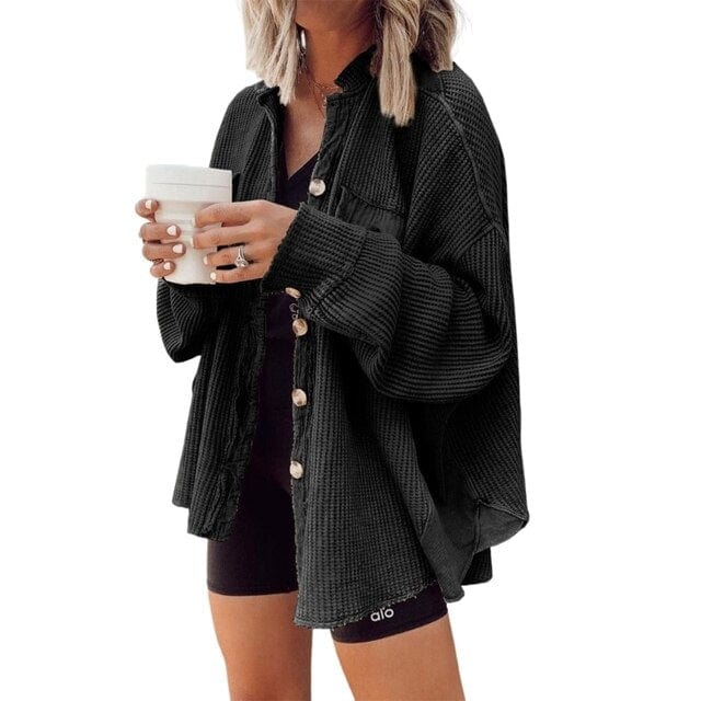 Katrine - Elegante Knopf-down Cordjacke