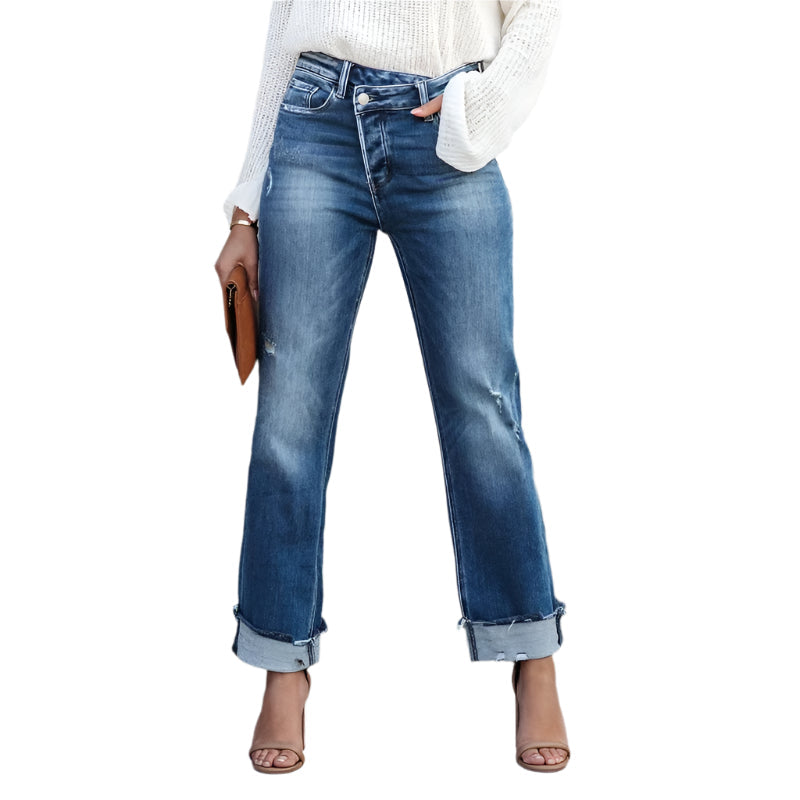 Liva – Elegantes Gestreiftes Hemd mit Kragen