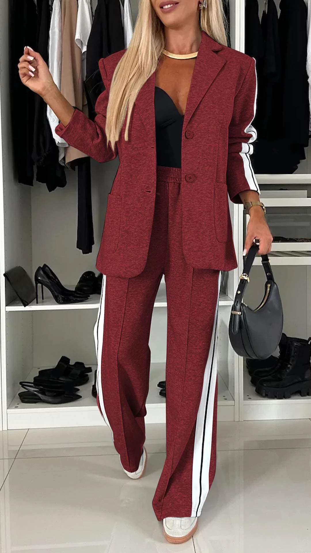 Greta | Blazer de mujer de manga larga con solapa