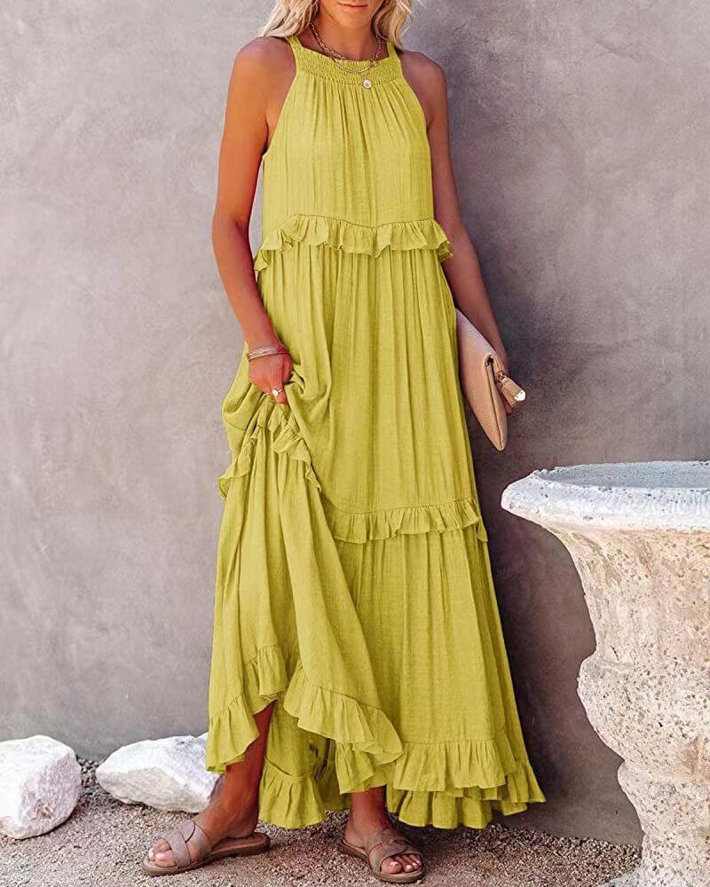 Celine - Vestido maxi de verano casual