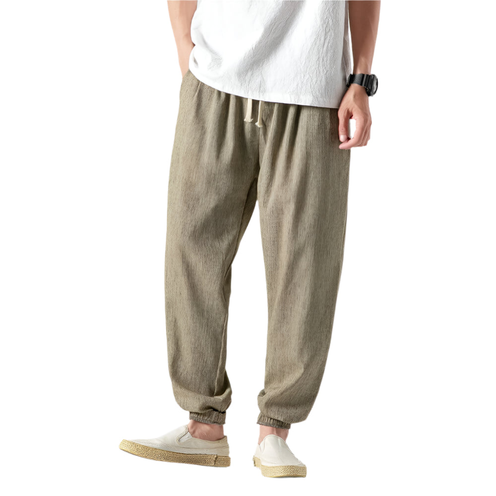 Joe - Pantalon confortable léger en coton et lin