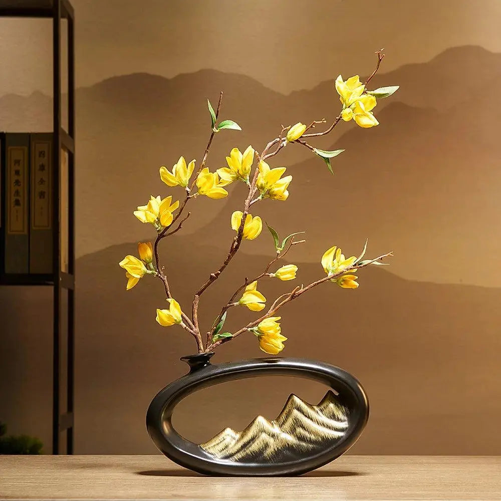 SereniGlow - Elegante Vase für eine ruhige Wohnraumgestaltung