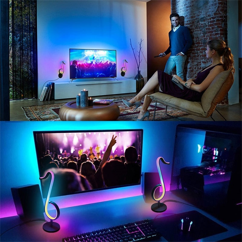LumeTune - RGB LED Notenbordlampe mit Fernbedienung