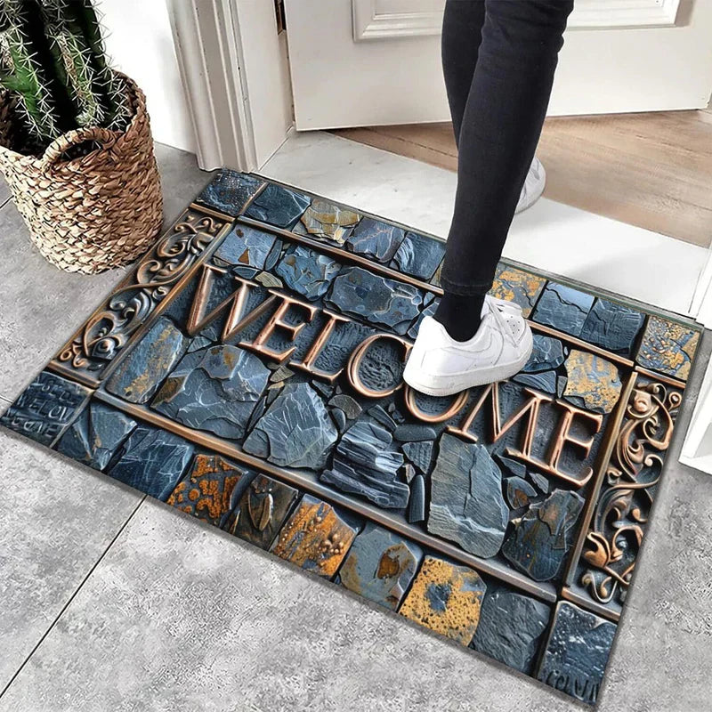 WillkommenStone – Stilvolle 3D-Eingangsmatte
