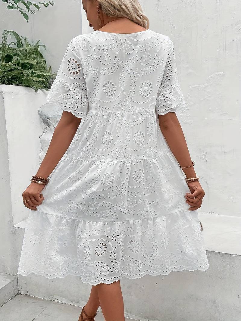 Dahlie – Lässiges kurzärmeliges Kleid