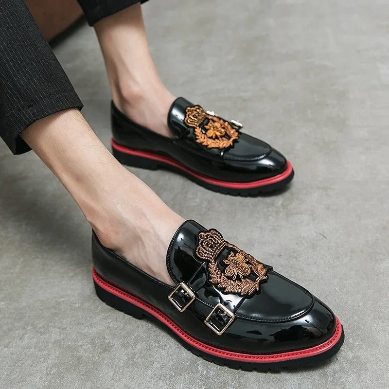 Marco - Elegante Loafers mit doppelter Metallspange