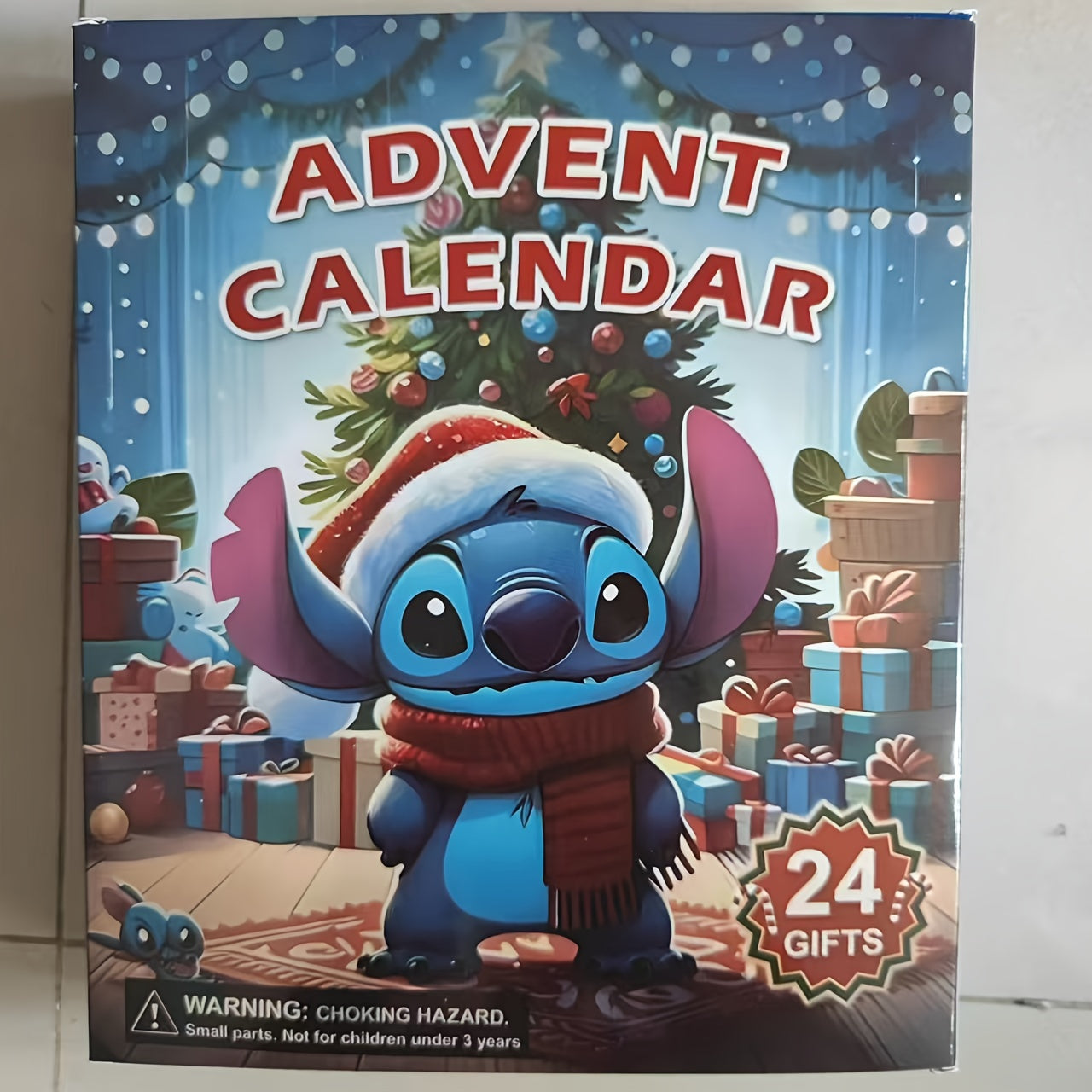 Stitch Adventskalender Legesæt | Interaktivt juleoverraskelsesspil med 24 dele