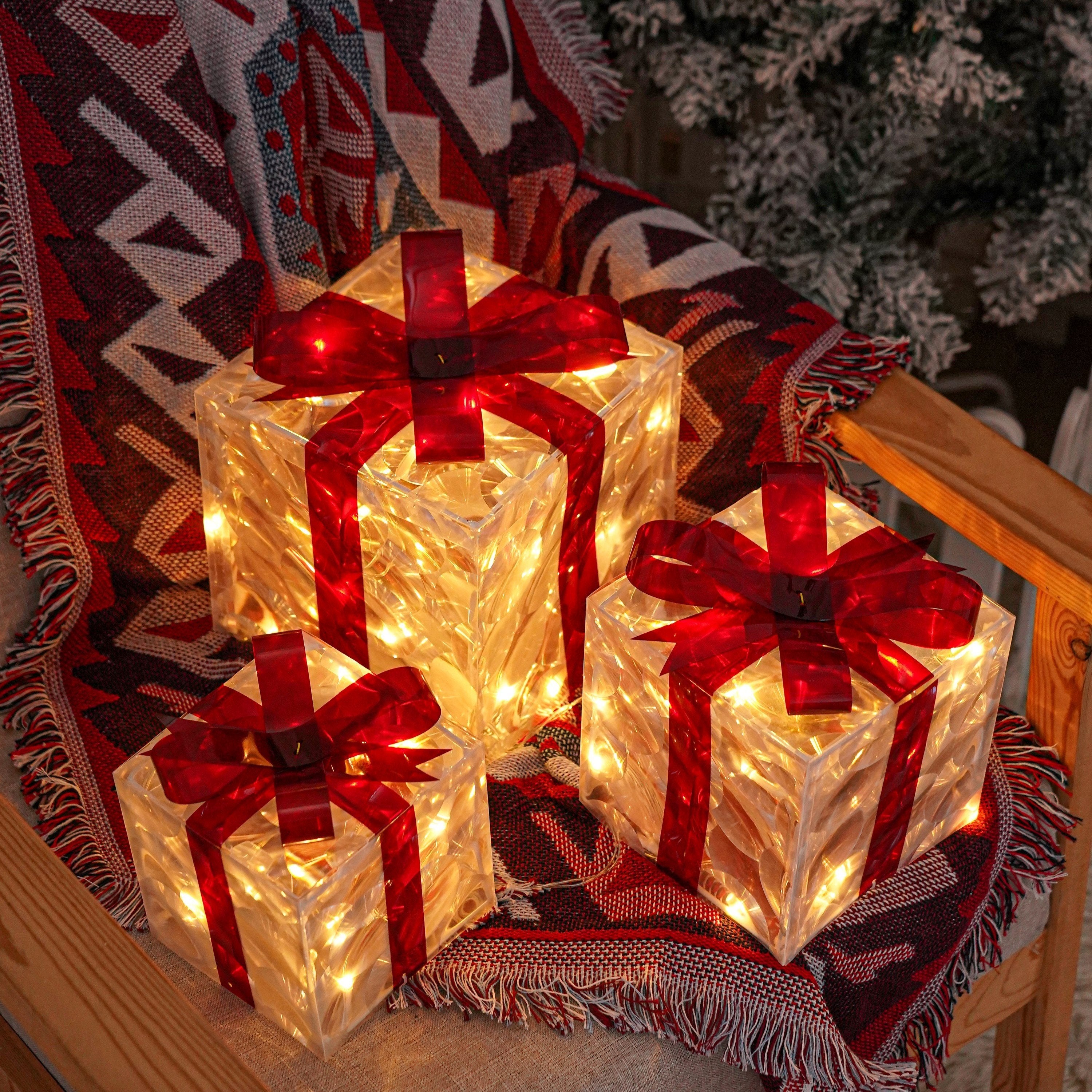 LumiGlow Weihnachtslicht-Geschenkbox-Set