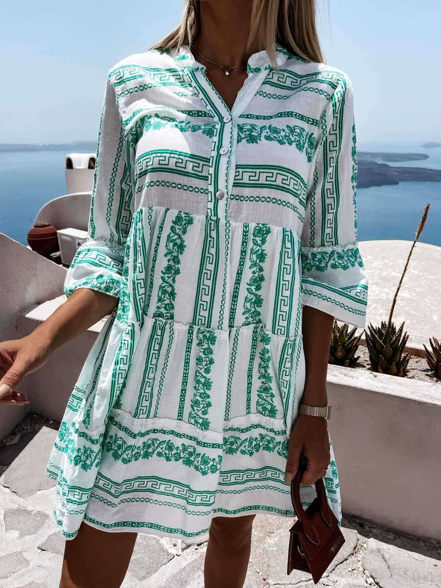 Ria - Vestido de verano bohemio con volantes