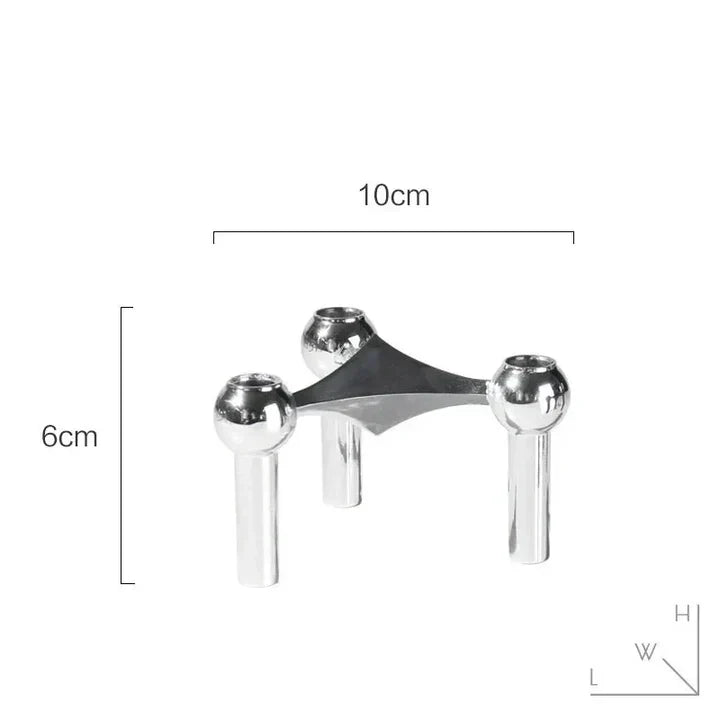 LumiCore Skulpturaler Kerzenhalter – Moderner geometrischer Kerzenständer für elegante Innenräume