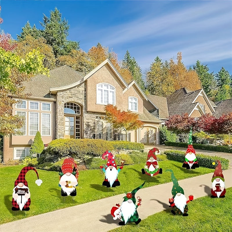 Jolly | 8 sæt jule- og julegnomepynt