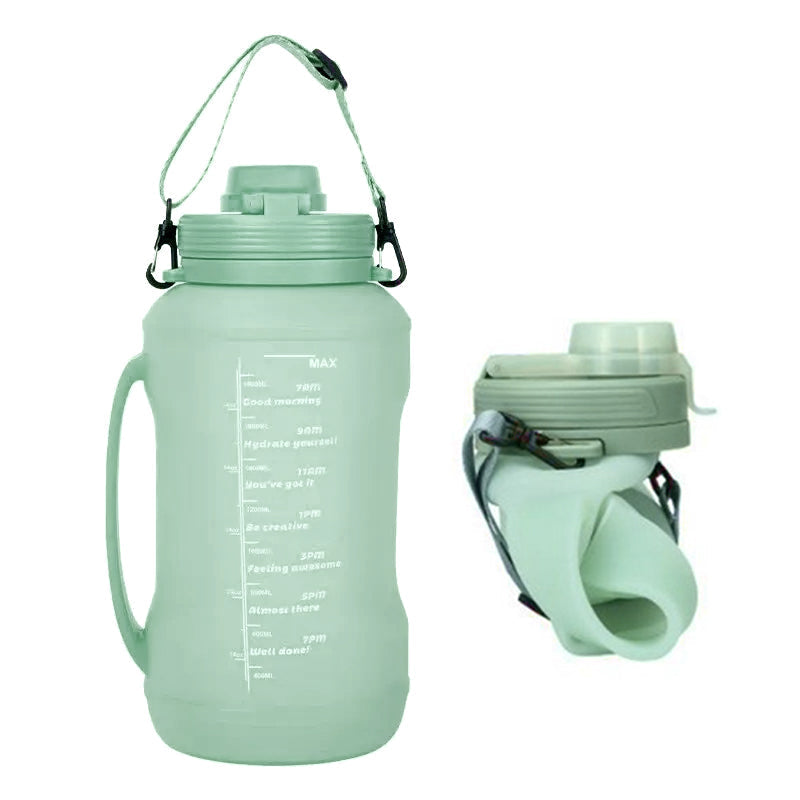 HydroFold - Tragbare zusammenklappbare Sportwasserflasche