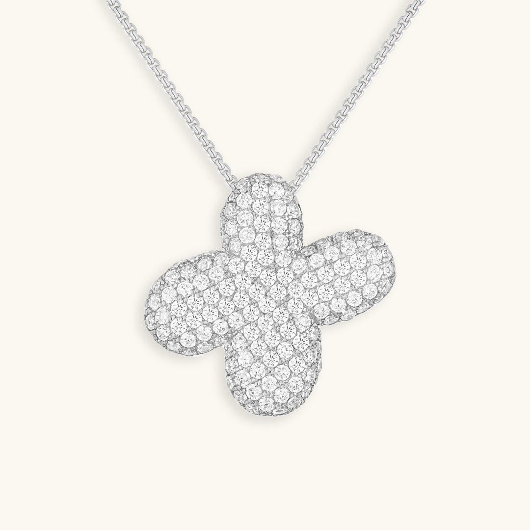 Collar LunaBubble Initial con efecto diamante – Regalo personal para el Día de la Madre