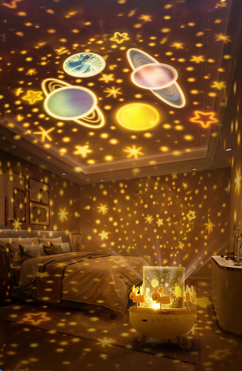 DreamWhirl - Nachtlichter-Projektor mit rotierenden Szenen