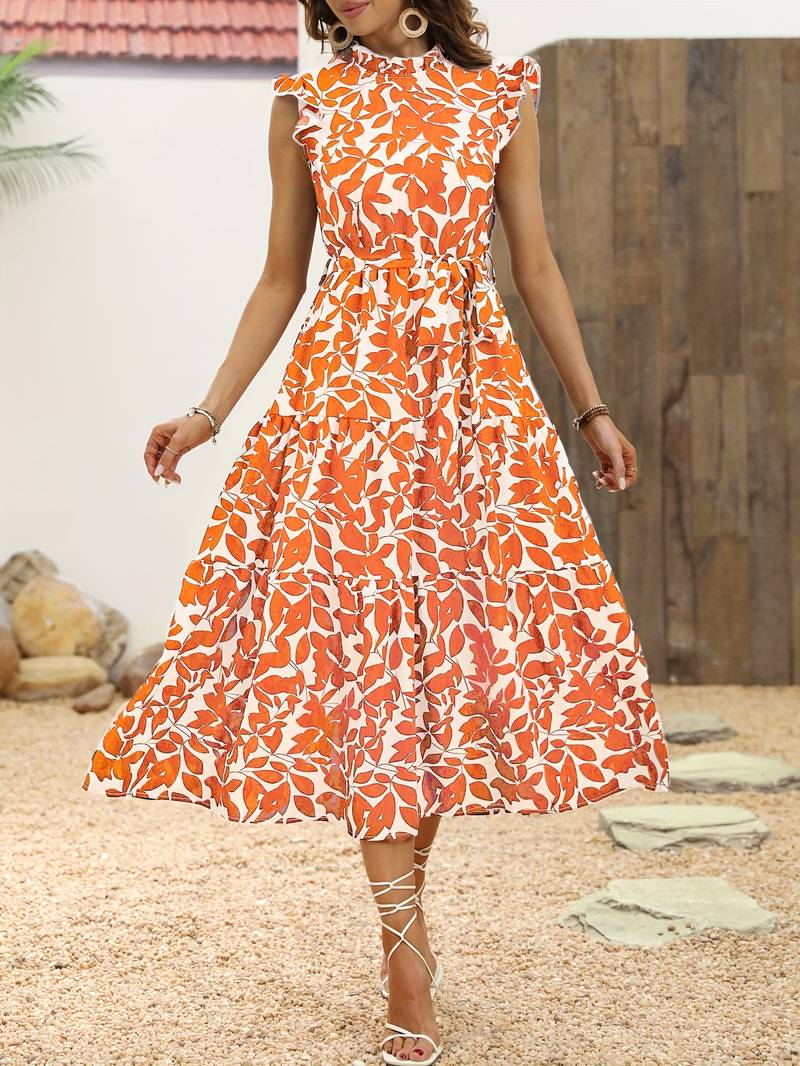 Aurelia – Elegantes Kleid mit Rüschensänen für Frühling und Sommer