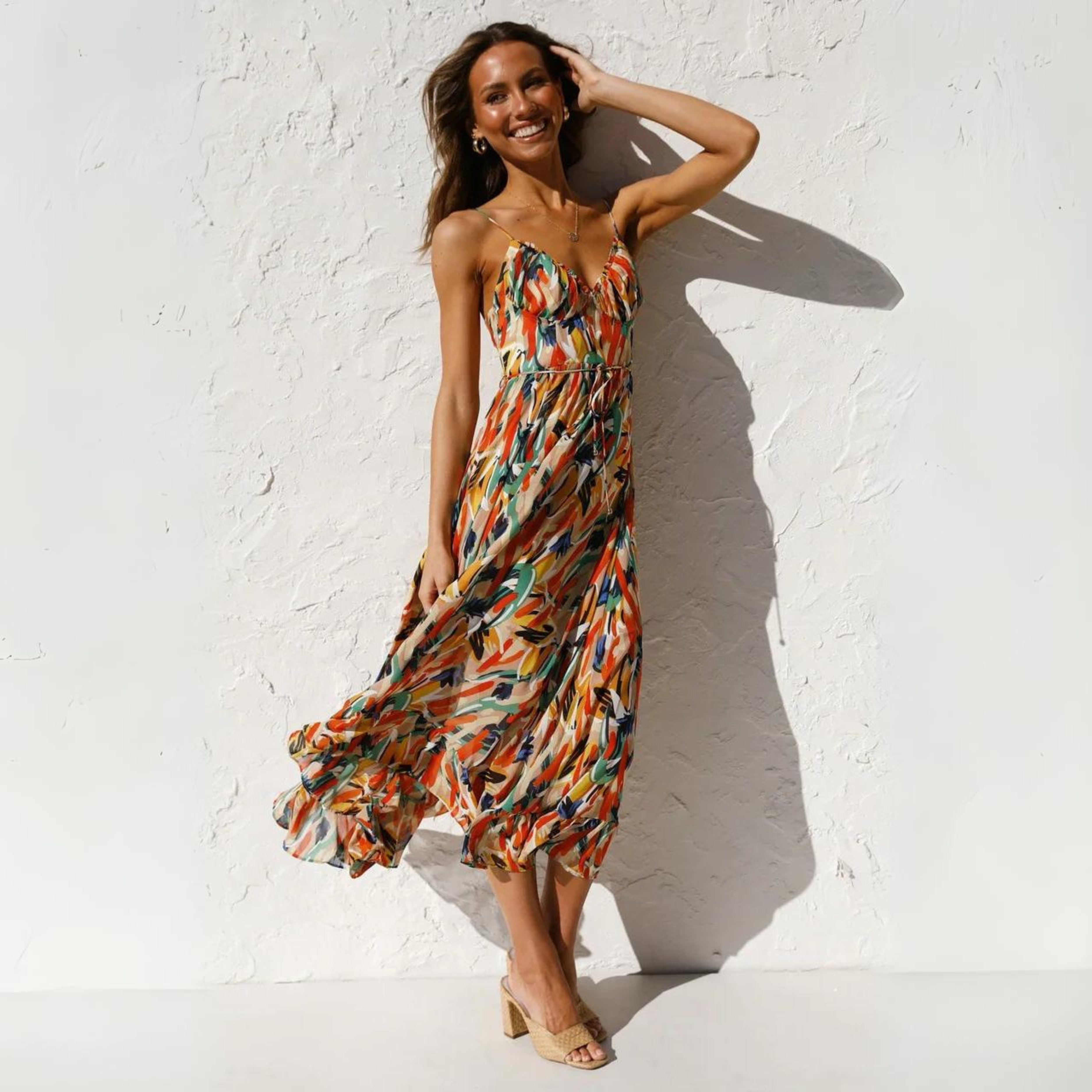 Jella - Vestido de verano llamativo