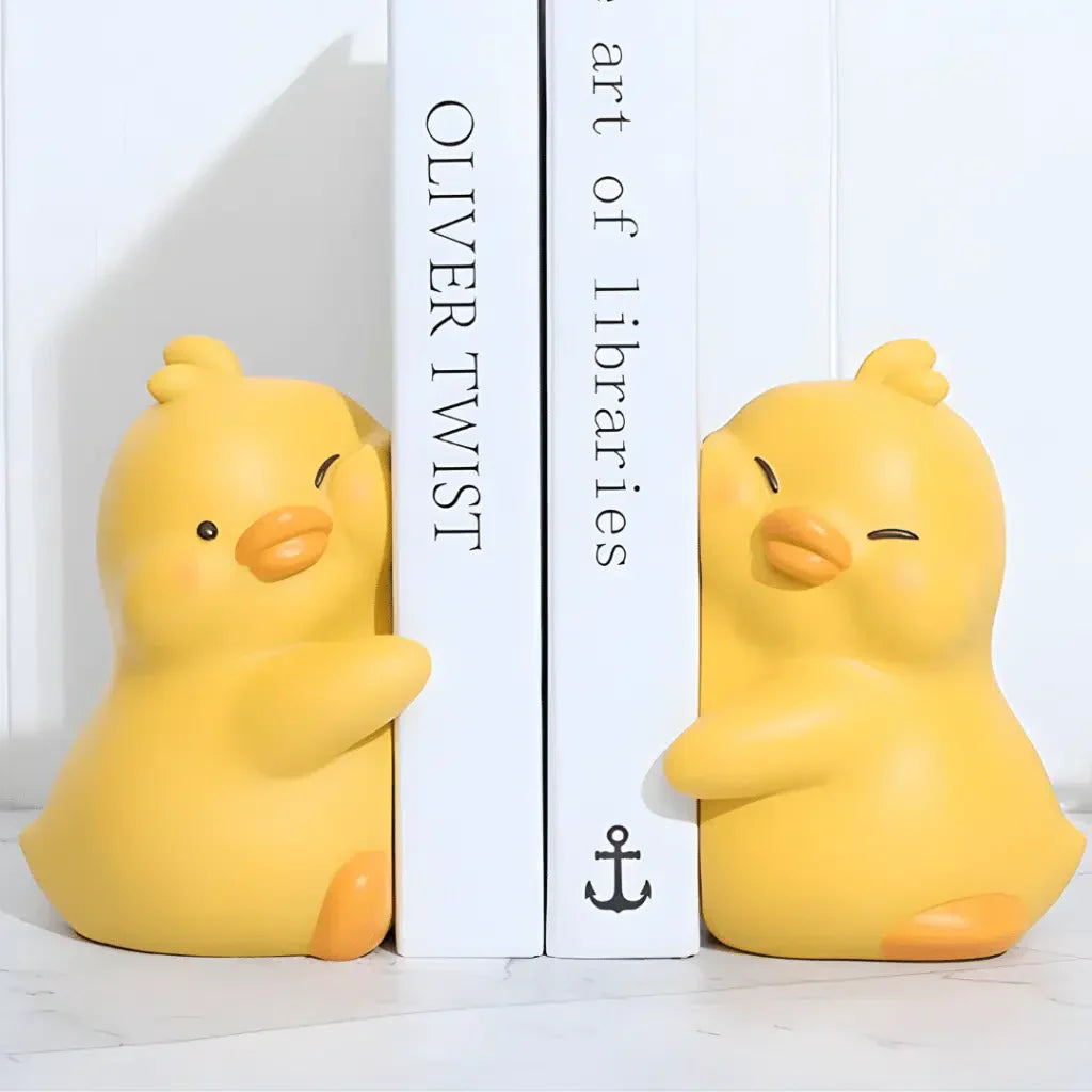 SweetNest – Füllige Buchstützen mit Vogelmotiv für gemütliche Räume